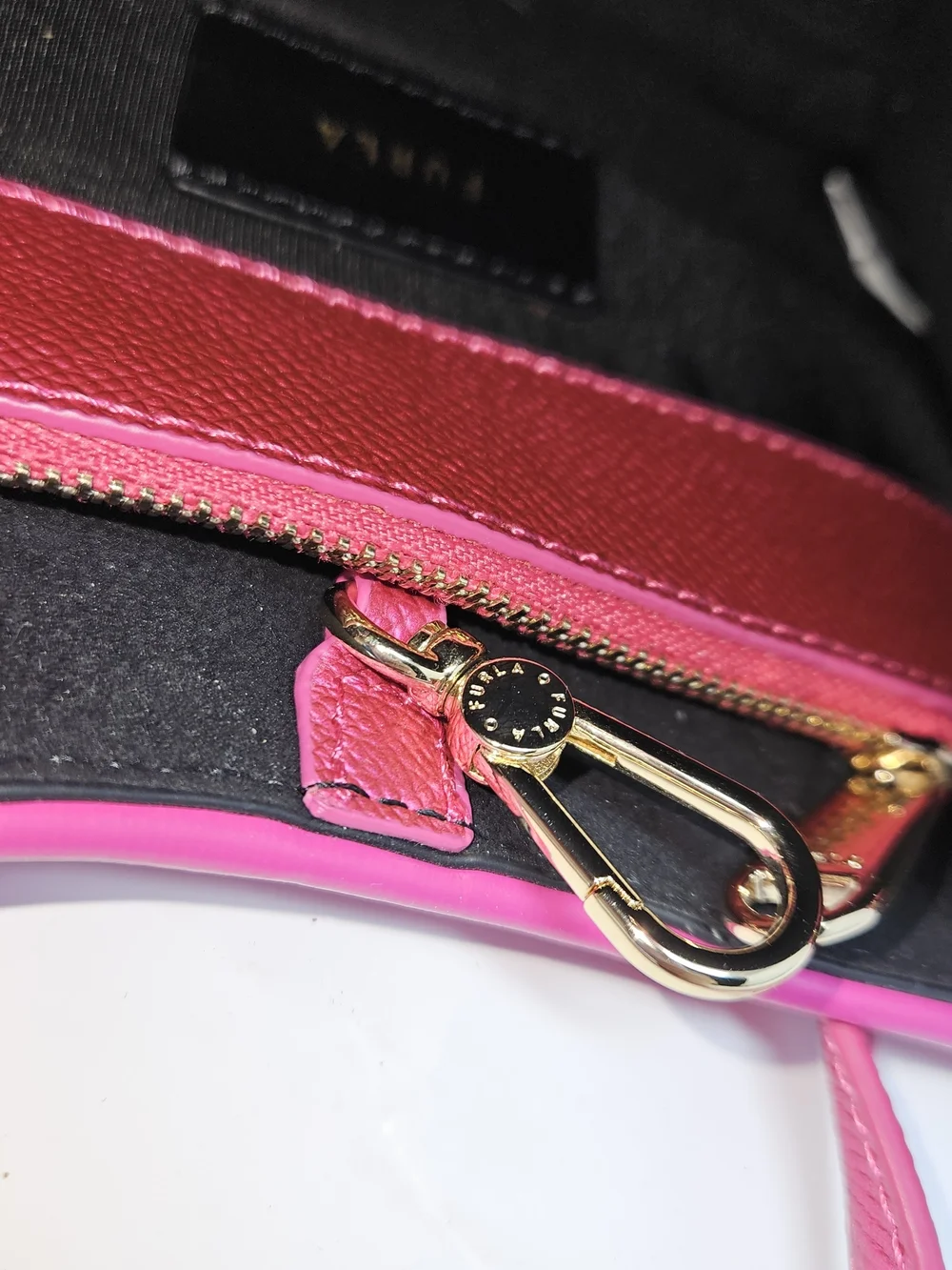 Furla Pink Sequin Mini Tote Bag